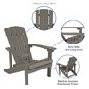 Flash Furniture 2 Gray Adirondack Chairs-Star & Moon Fire Pit JJ-C145012-32D-LTG-GG
